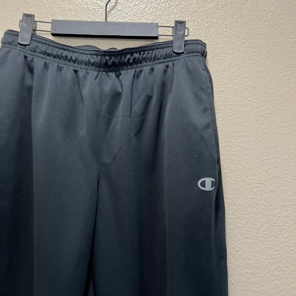 Champion Authentic Athleticwear Sweatpants Black Wide Baggy Pull-On Sz M - Picture 4 of 6